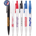 Union Printed, Certified USA Made "Dotted Pen", Click Action Promotional Ballpoint Pen